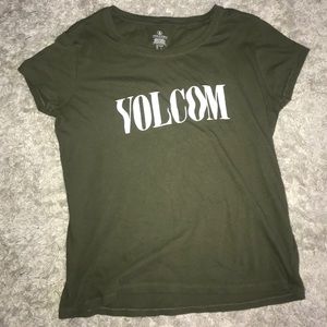 Olive Green Volvcom Tee